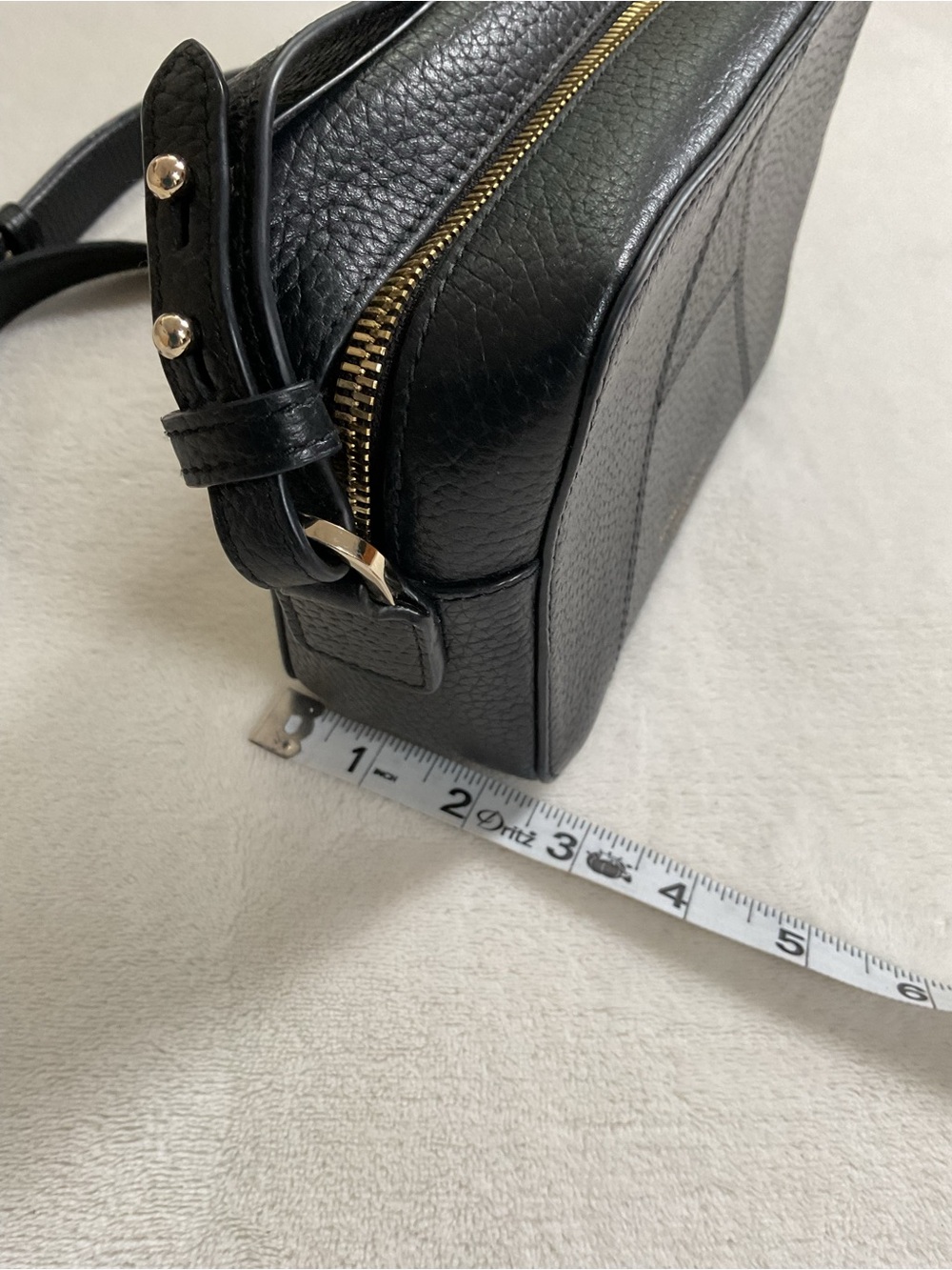Aspinal of London Camera A Bag Black Pebble Leather Crossbody - Picture 16 of 16